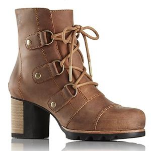 Sorel “Addington” Lace Ankle Bootie